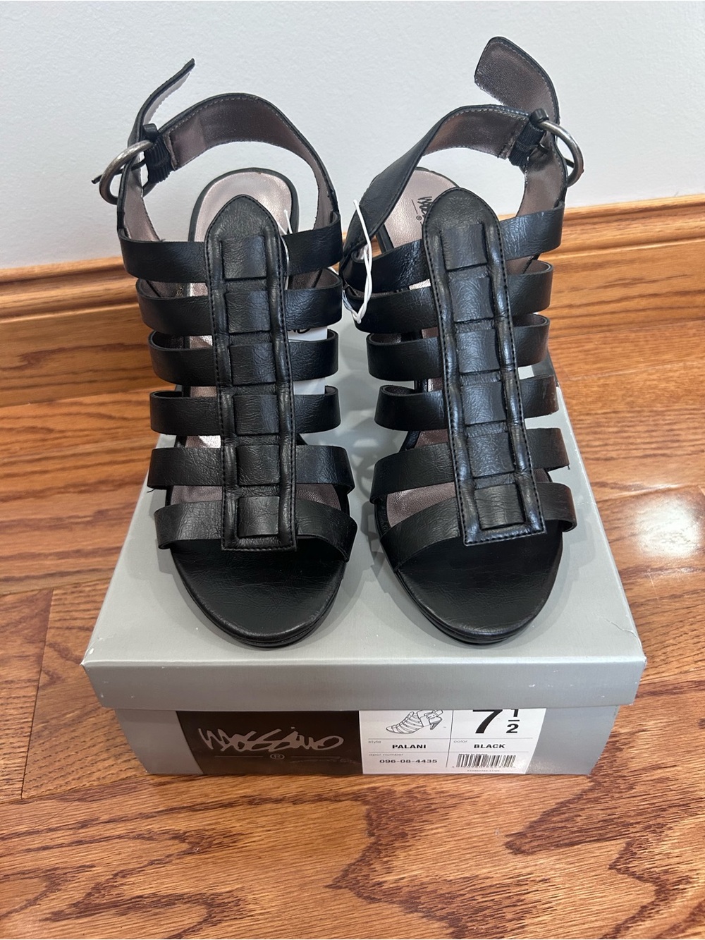 Mossimo Supply Co. Black Strappy Gladiator Heels